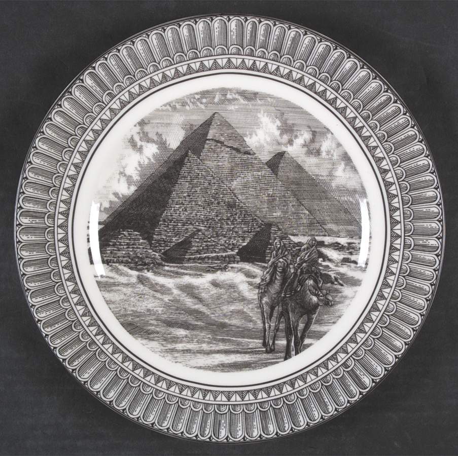 Slice of Life Great Pyramids Dinner Plate by 222 Fifth (PTS)-1