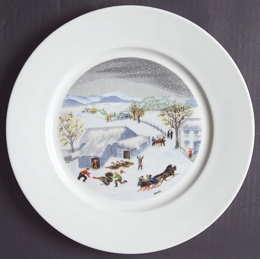 Grandma Moses Dinner Plate by Atlas China (NY)-1