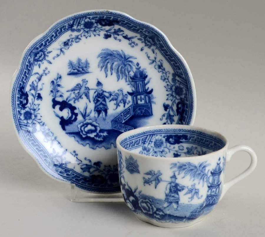 Singapore Flat Cup & Saucer Set by Arabia of Finland-1
