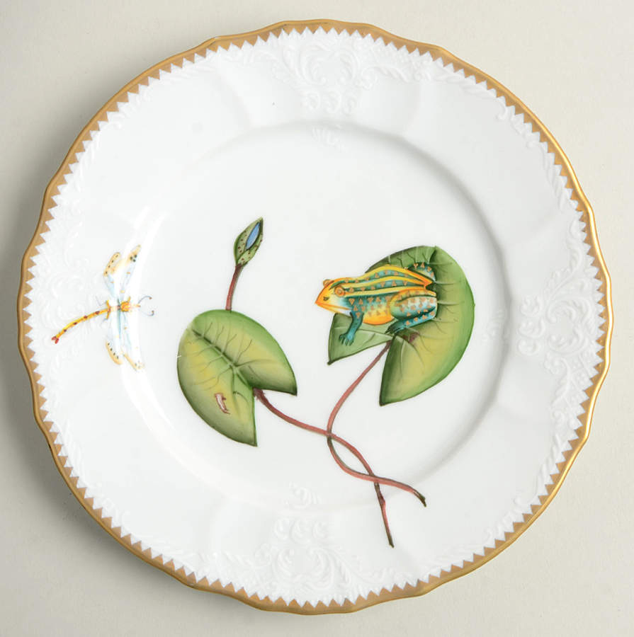 Waterlily Seascape Salad Plate by Anna Weatherley-1