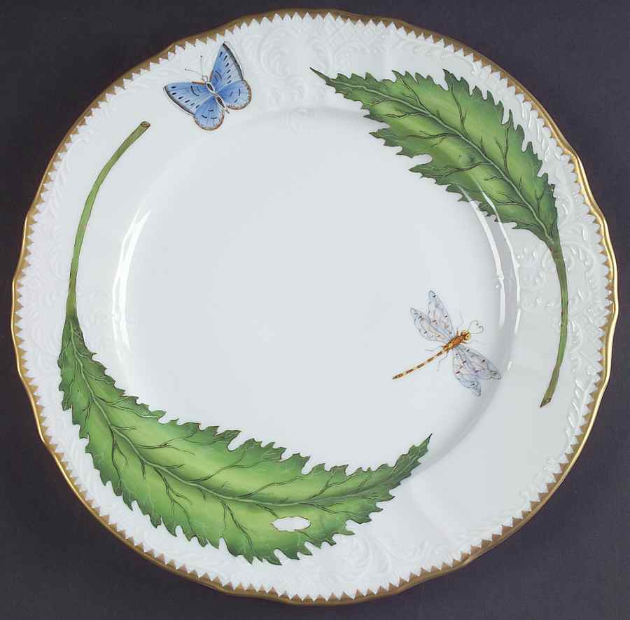 Green Leaf Dinner Plate by Anna Weatherley-1