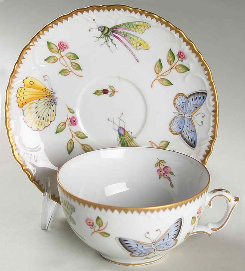 Budapest Spring Flat Cup & Saucer Set by Anna Weatherley-1