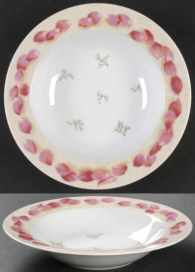 American Beauty Large Rim Soup Bowl by 222 Fifth (PTS)-1