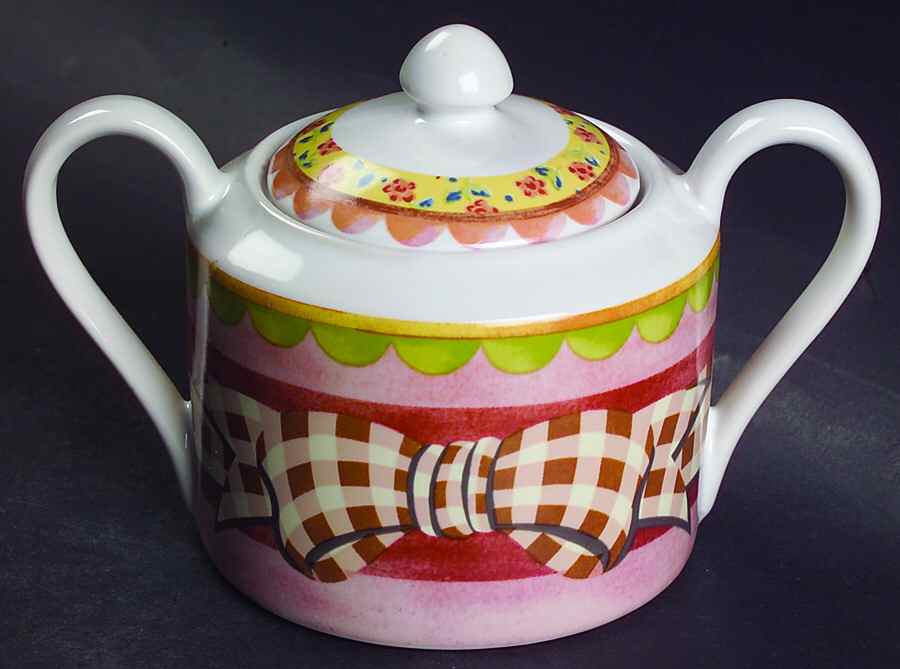 Homespun Sugar Bowl & Lid by 222 Fifth (PTS)-1