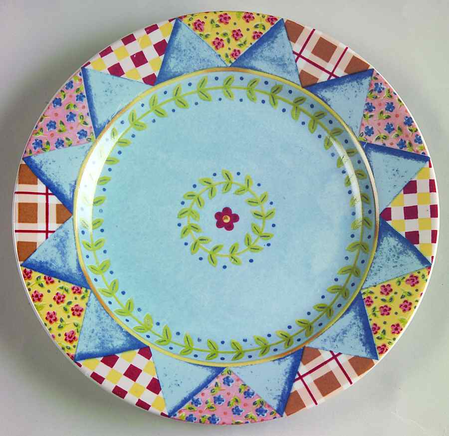 Homespun Salad Plate by 222 Fifth (PTS)-1
