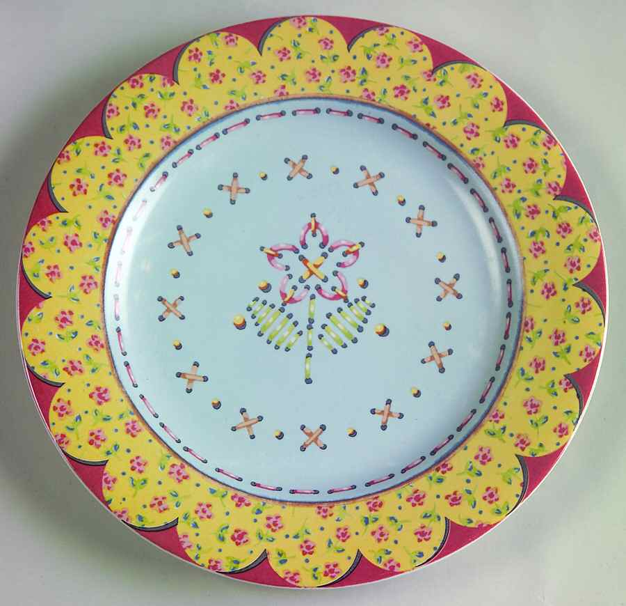 Homespun Salad Plate by 222 Fifth (PTS)-1