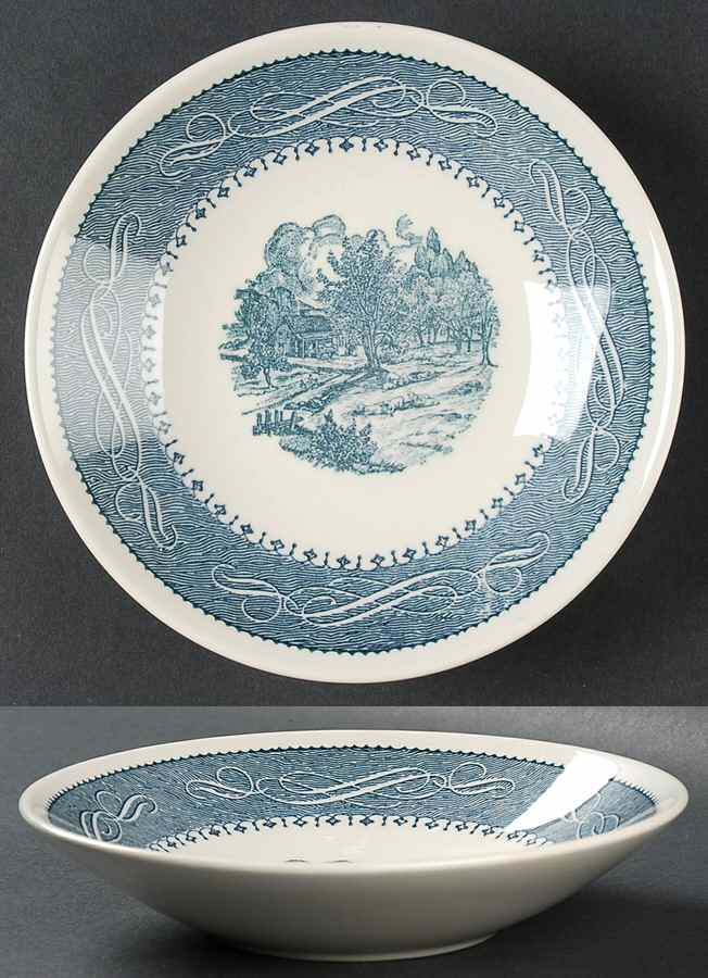 Currier & Ives Coupe Soup Bowl by Anchor Hocking-1