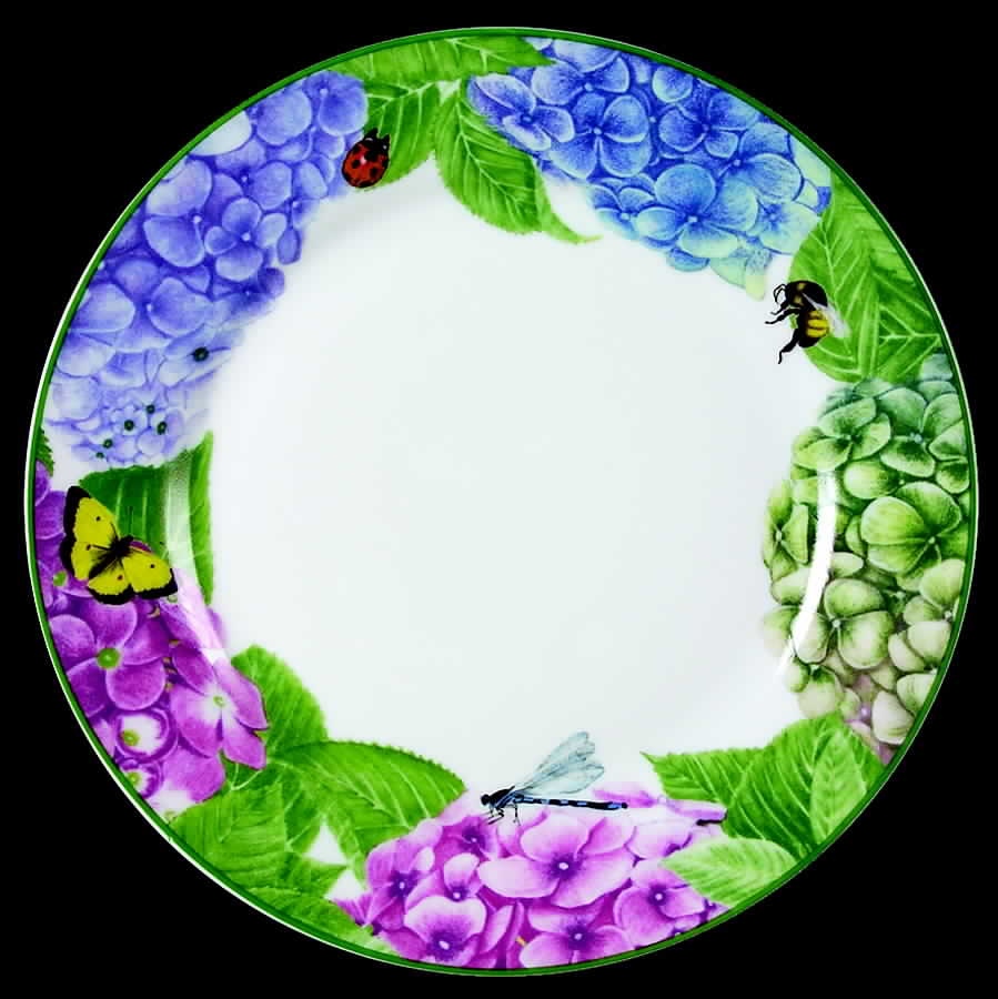 Hydrangea (3376) Dinner Plate by American Atelier-1