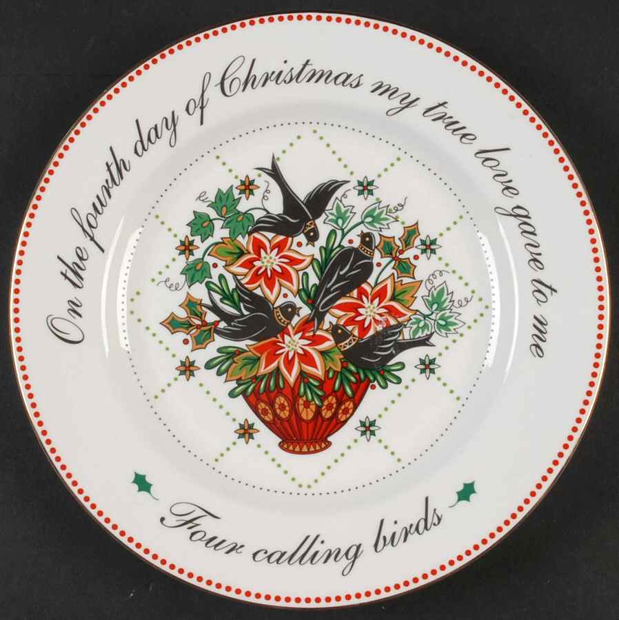 12 Days of Christmas Salad Plate by American Atelier-1