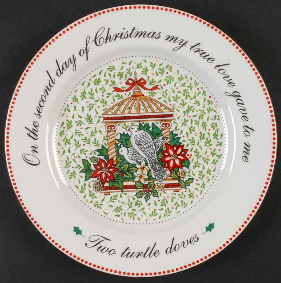 12 Days of Christmas Salad Plate by American Atelier-1
