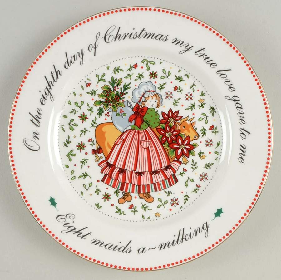 12 Days of Christmas Salad Plate by American Atelier-1
