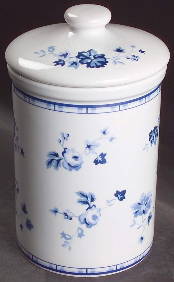 Sophia (Blue) Extra Large Canister & Lid by Laura Ashley-1