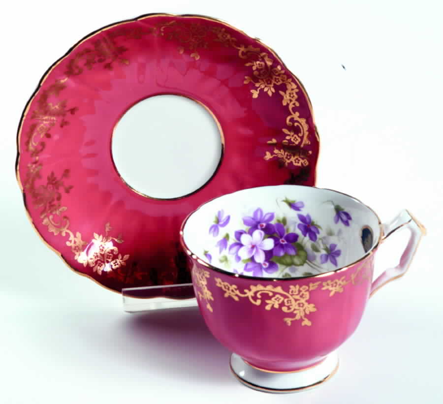 2917 Footed Cup & Saucer Set by John  Aynsley & Sons-1