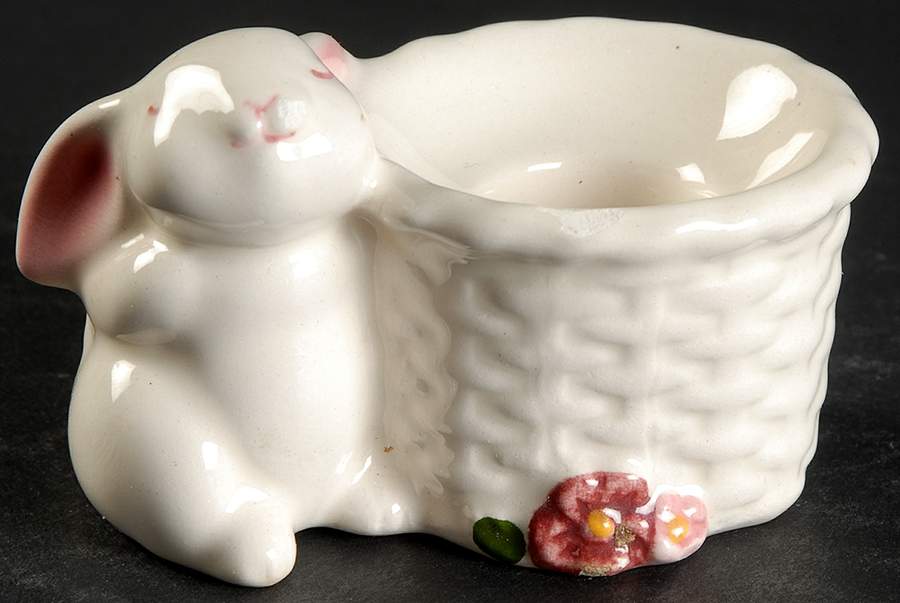 Bunny Figural Candlestick by Avon-1
