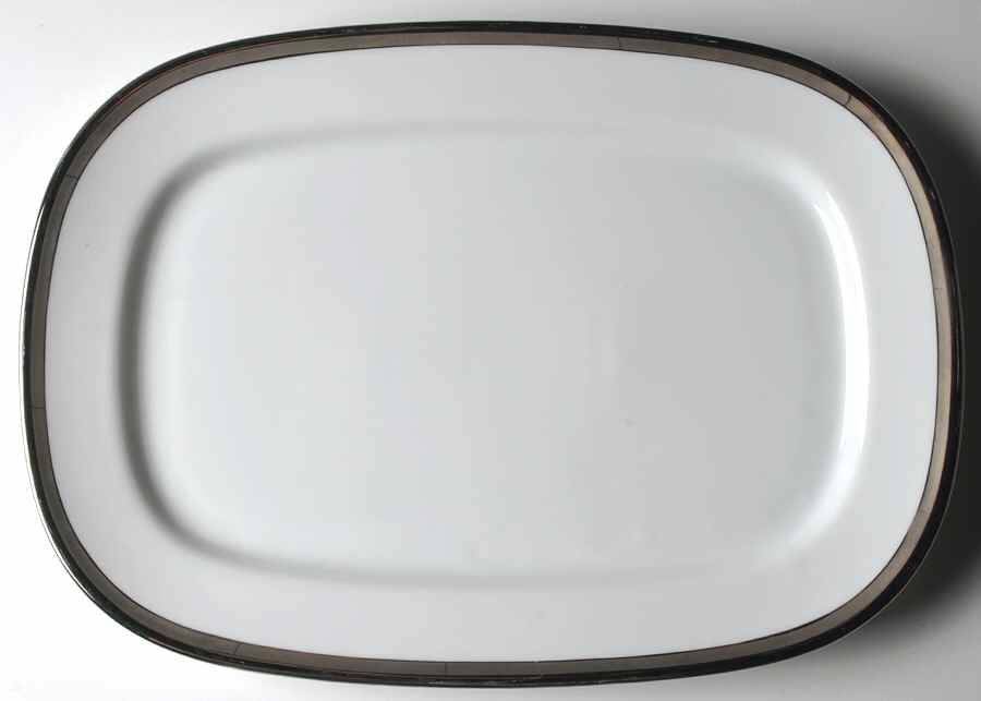 State Platinum 14" Oval Serving Platter by 111 State-1