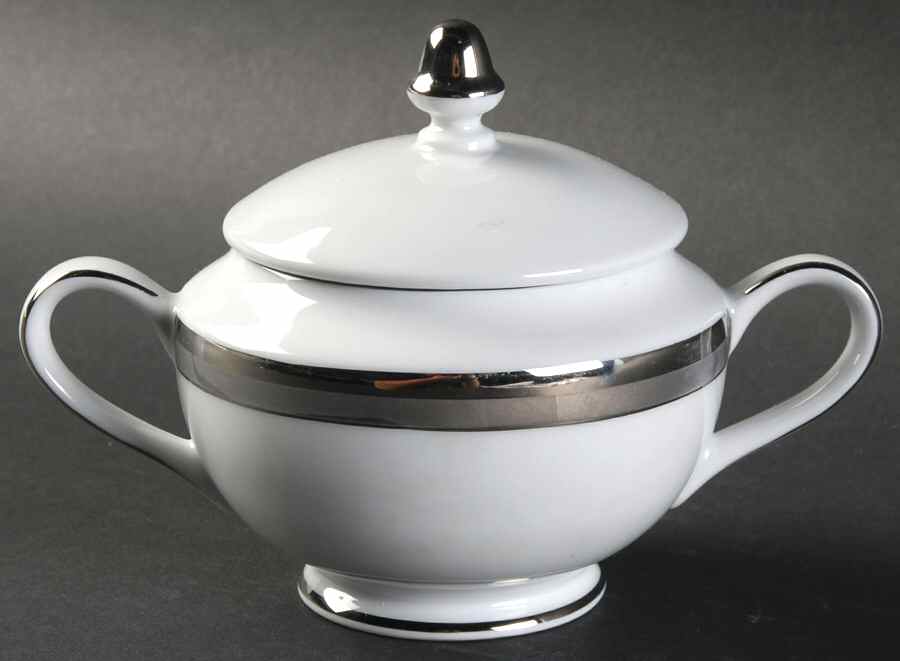 State Platinum Sugar Bowl & Lid by 111 State-1