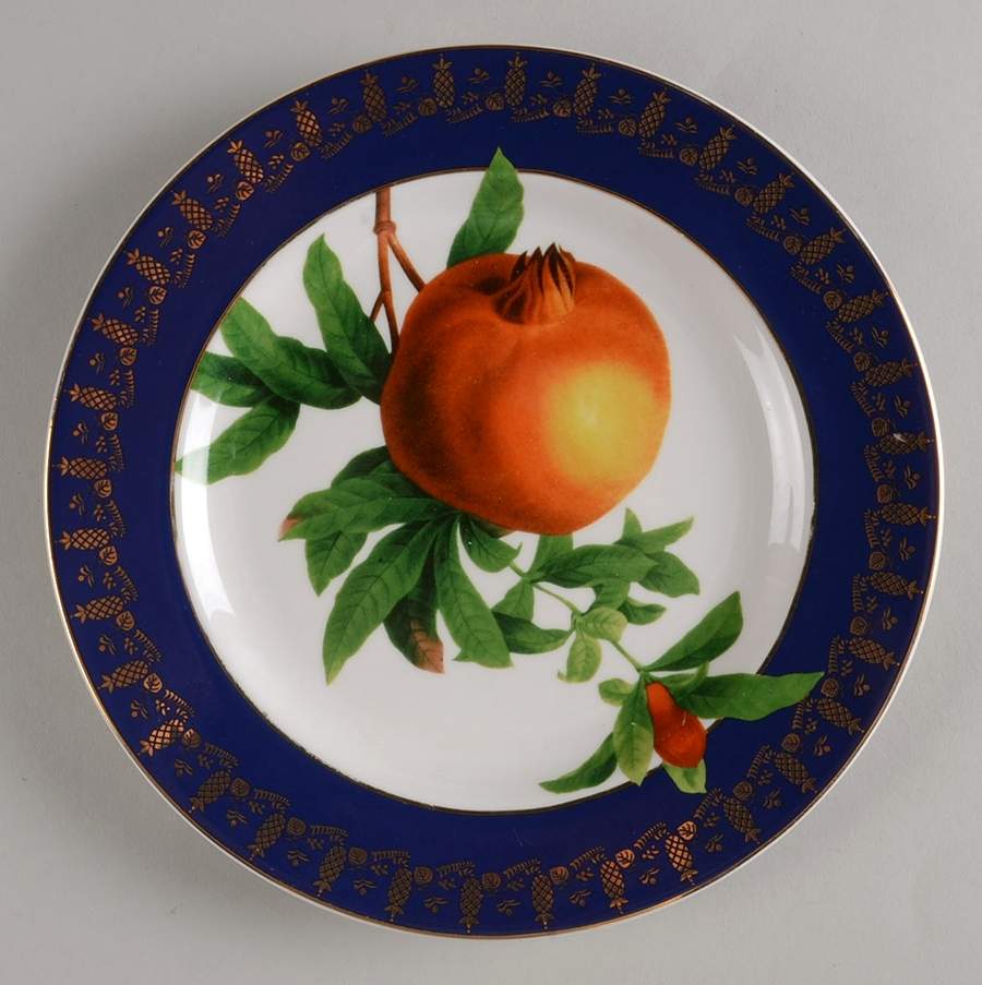 Royal Fruit Salad/Dessert Plate by American Atelier-1
