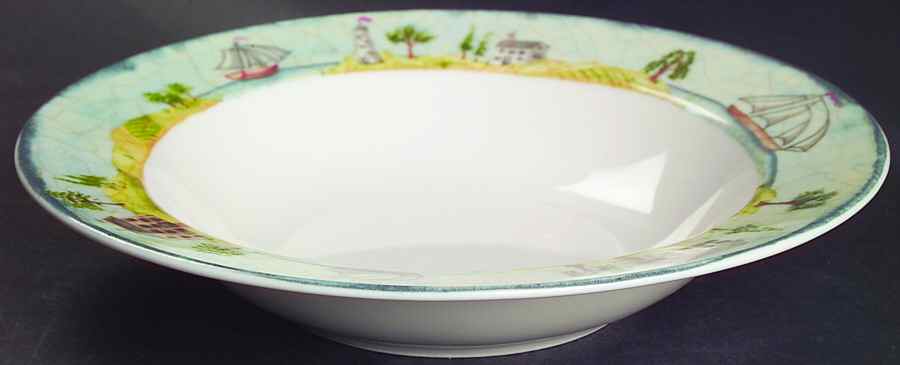 Porter's Village Large Rim Soup Bowl by 222 Fifth (PTS)-1
