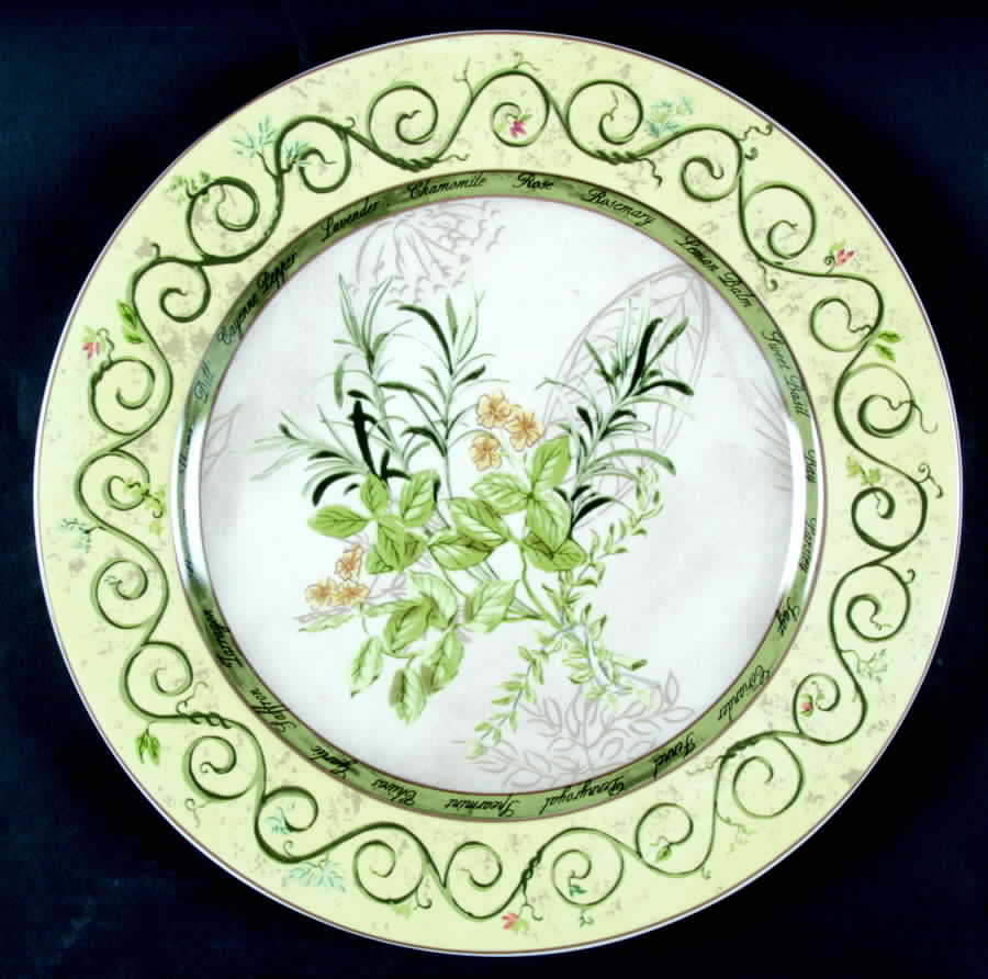 Bouquet Garni Butternut 12" Chop Plate (Round Platter) by American Atelier-1