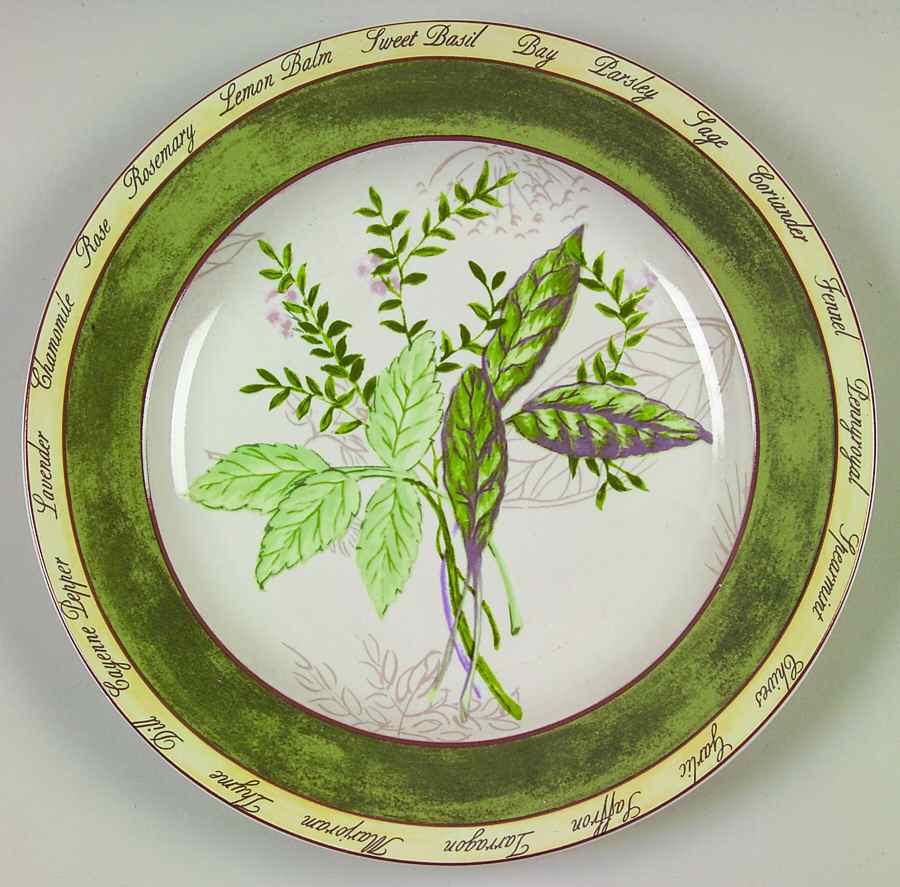 Bouquet Garni Butternut Salad/Dessert Plate by American Atelier-1