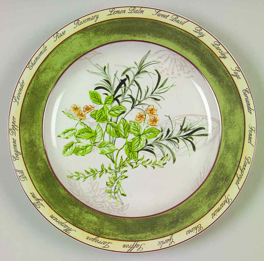 Bouquet Garni Butternut Salad/Dessert Plate by American Atelier-1