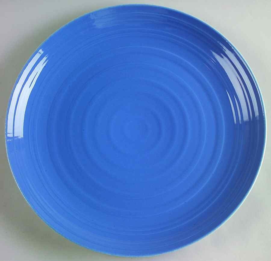 Flip Flop Lake Blue Dinner Plate by 222 Fifth (PTS)-1