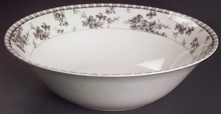 Toile Black 10" Round Vegetable Bowl by 222 Fifth (PTS)-1