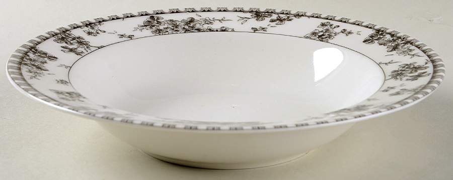 Toile Black Large Rim Soup Bowl by 222 Fifth (PTS)-1