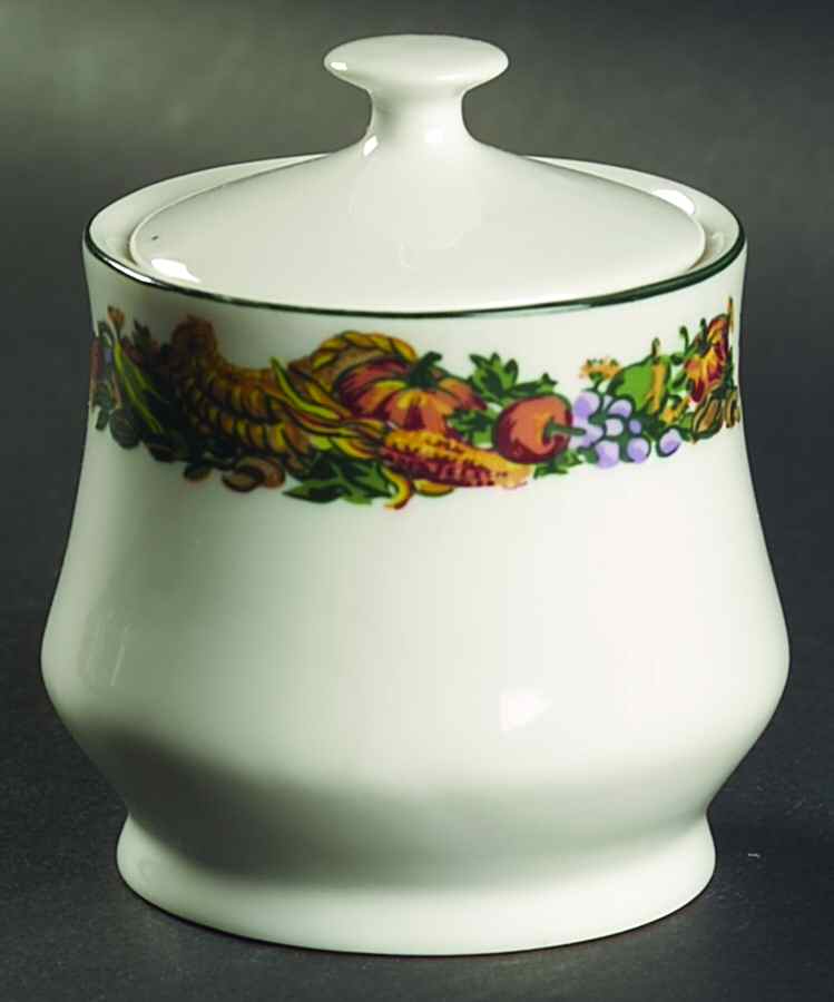 Pilgrims Harvest Sugar Bowl & Lid by American Atelier-1