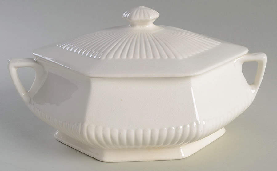 Empress (Cream) Oval Covered Vegetable by Adams China-1