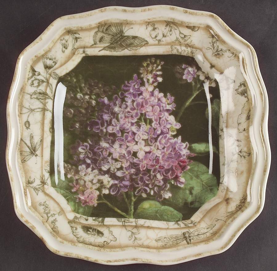 Floral Toile Accent Salad Plate by 222 Fifth (PTS)-1