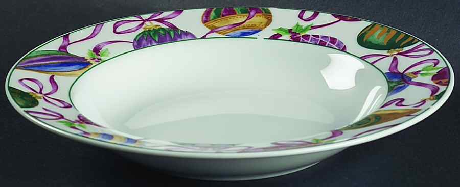 Ornaments II Rim Soup Bowl by American Atelier-1