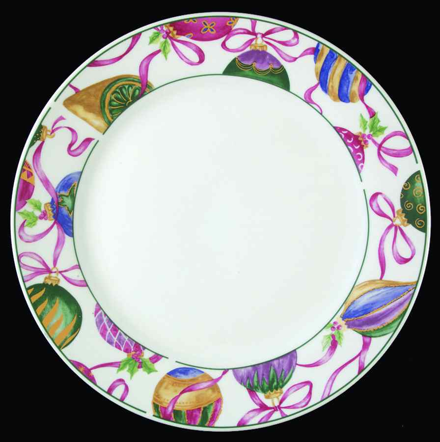 Ornaments II Dinner Plate by American Atelier-1