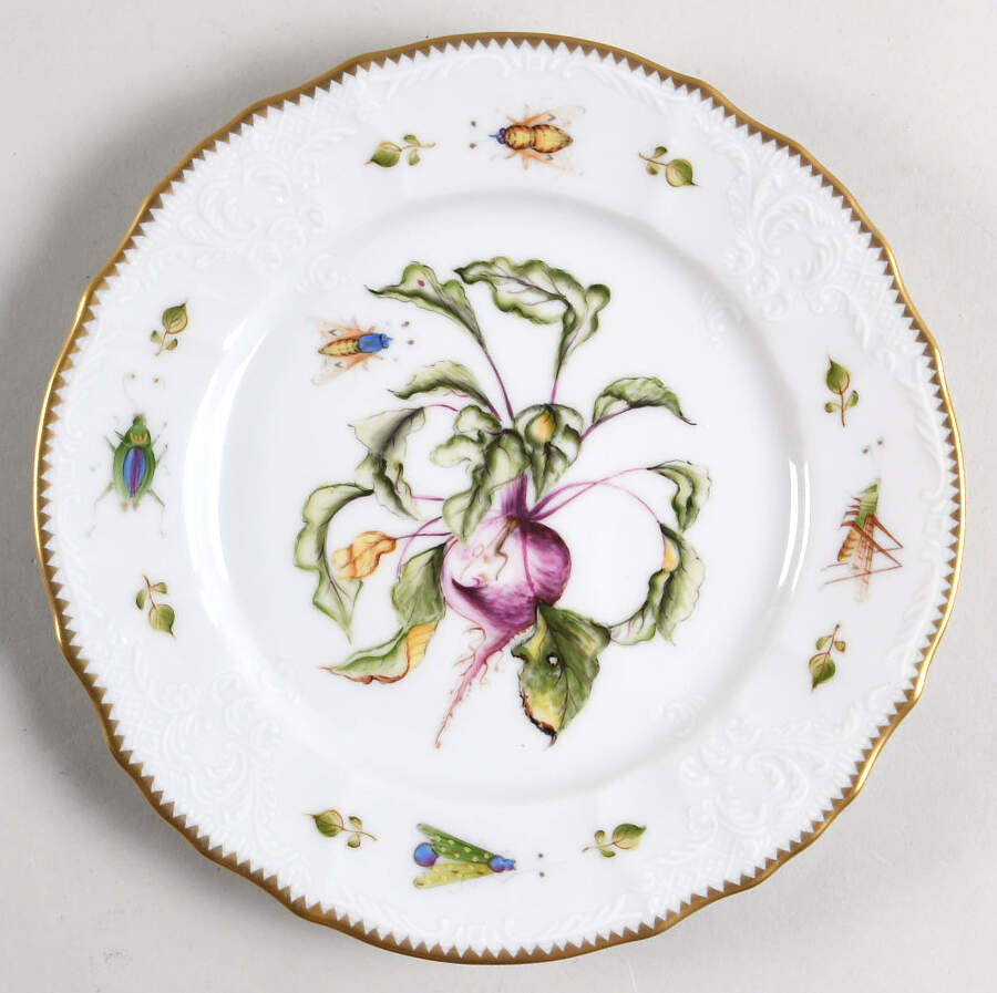 Antique Vegetables Salad Plate by Anna Weatherley-1