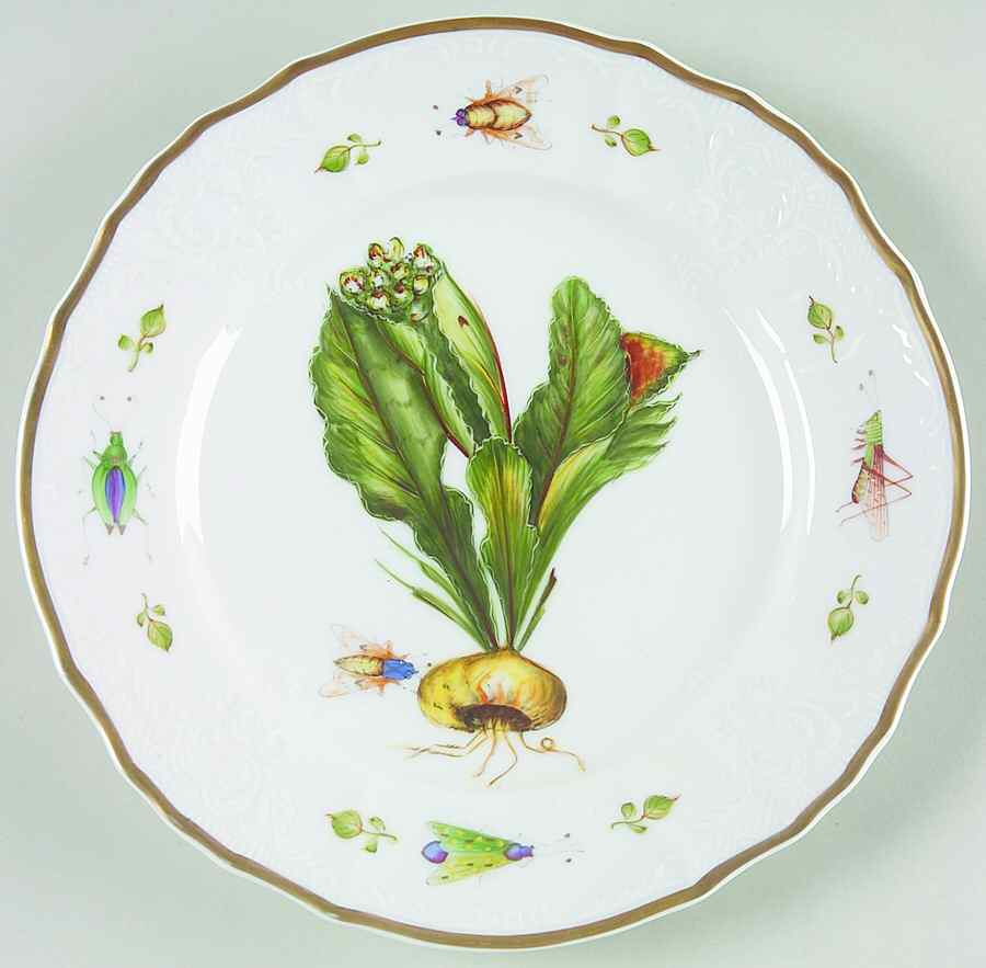 Antique Vegetables Salad Plate by Anna Weatherley-1