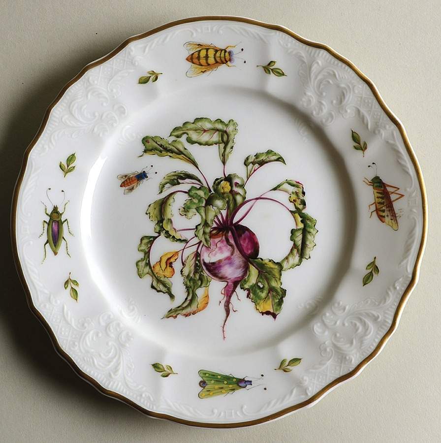 Antique Vegetables Salad Plate by Anna Weatherley-1