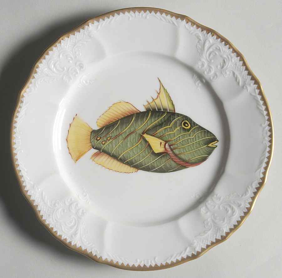 Antique Fish Salad Plate by Anna Weatherley-1