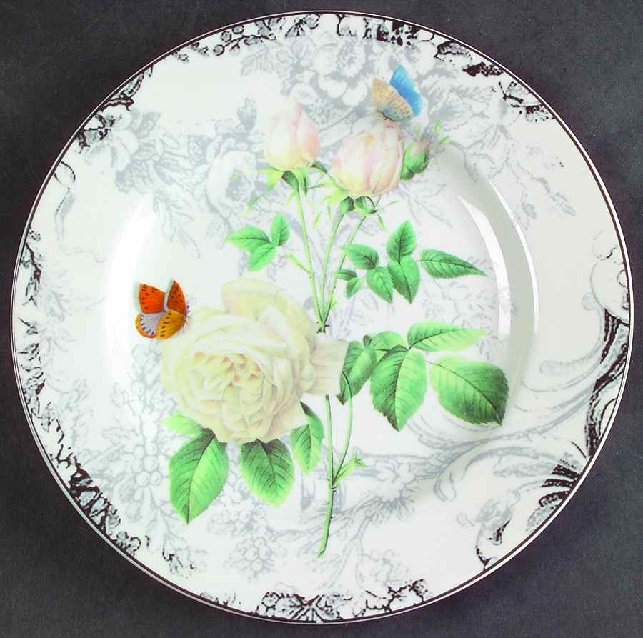 Rose Toile Salad Plate by American Atelier-1