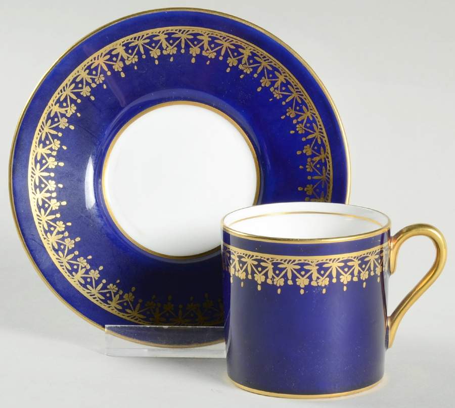 C796 Flat Demitasse Cup & Saucer Set by John  Aynsley & Sons-1