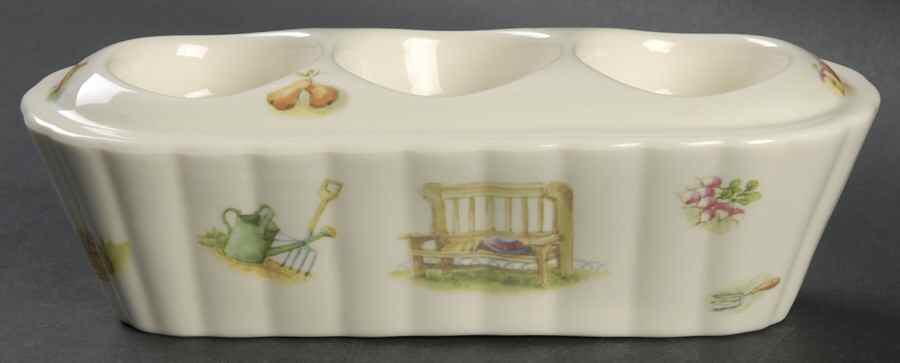 Edwardian Kitchen Garden Votive Candleholder (Holds 3) by John  Aynsley & Sons-1