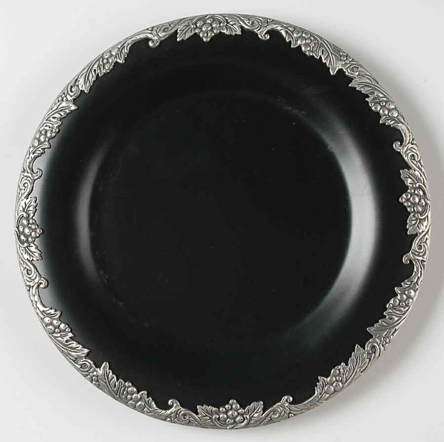 Grape Black Salad Plate by Arthur Court-1