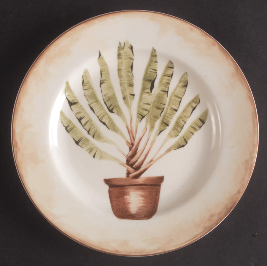 Tropical Palm Salad Plate by American Atelier-1