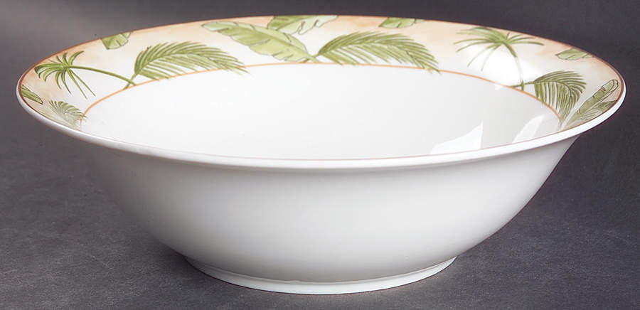Tropical Palm 9" Round Vegetable Bowl by American Atelier-1
