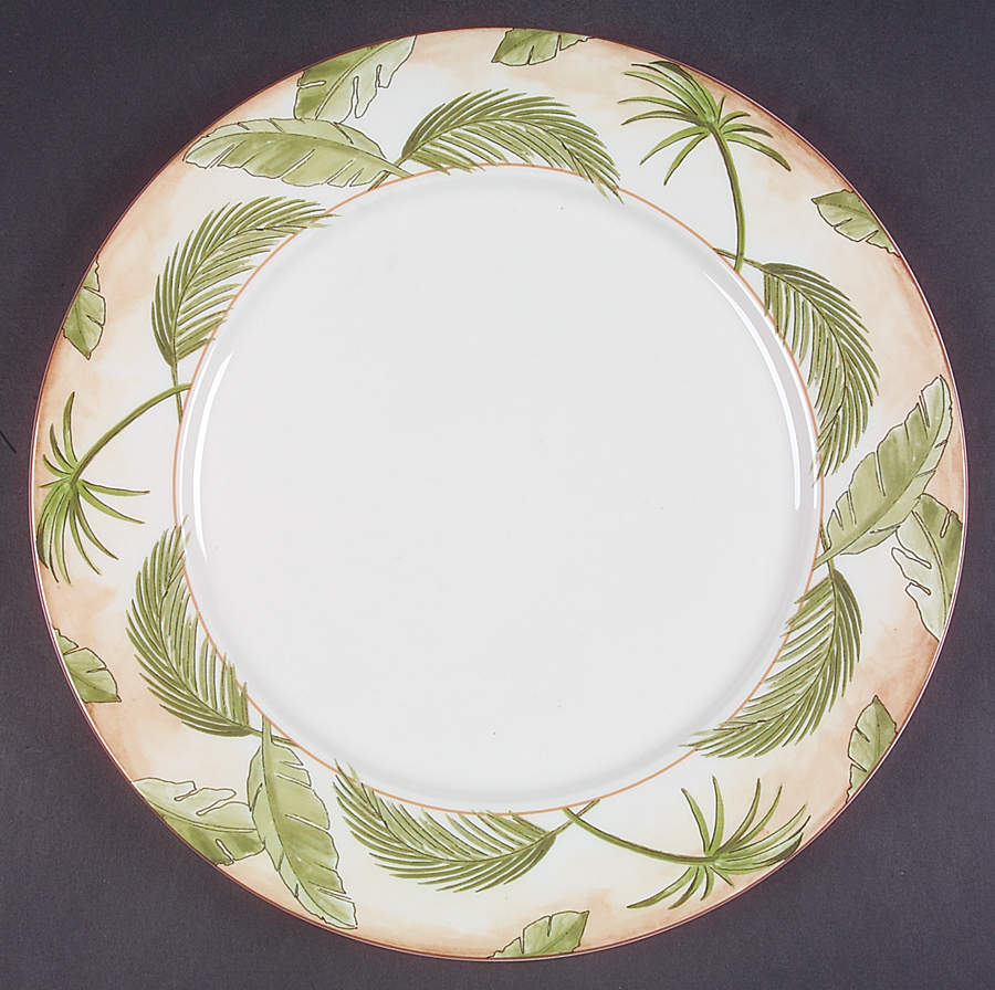Tropical Palm 12" Chop Plate (Round Platter) by American Atelier-1