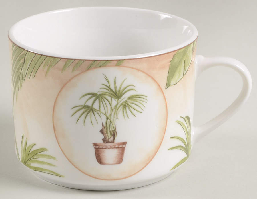 Tropical Palm Flat Cup by American Atelier-1