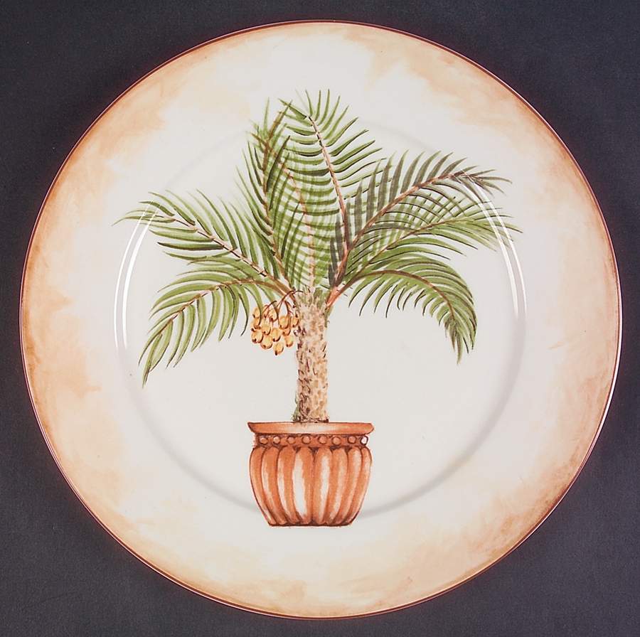 Tropical Palm Dinner Plate by American Atelier-1