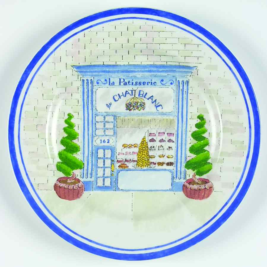 French Bistro Salad/Dessert Plate by American Atelier-1