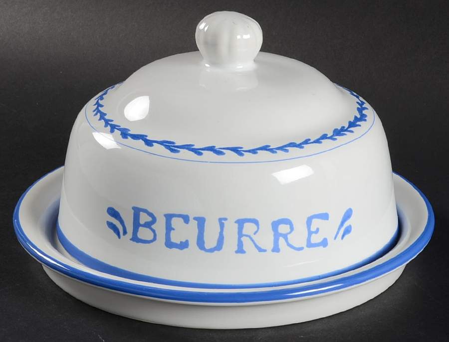 French Bistro Round Covered Butter by American Atelier-1