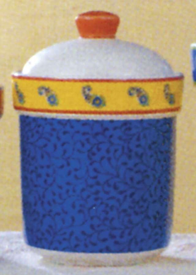 French Bistro Paisley Medium Canister & Lid by American Atelier-1