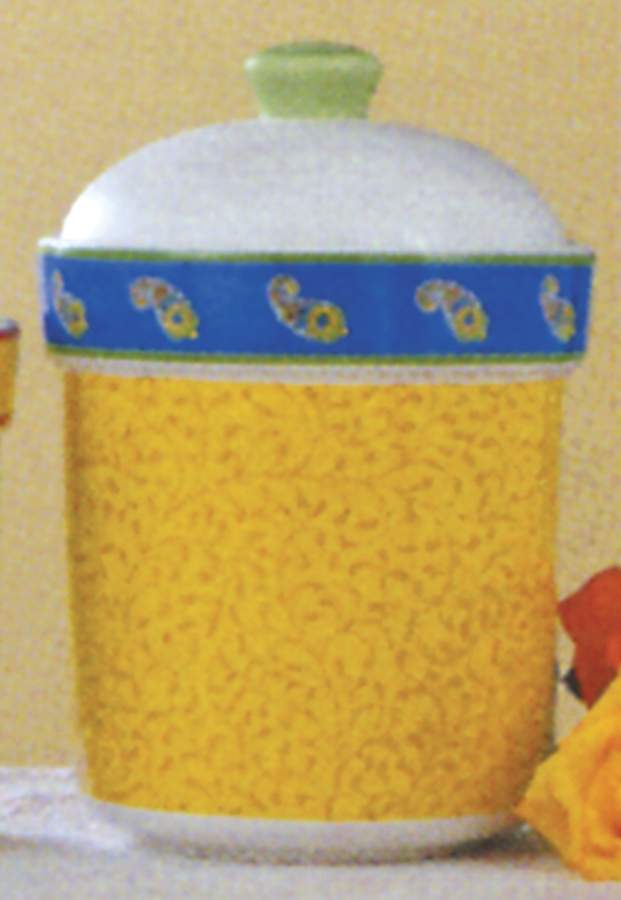 French Bistro Paisley Large Canister & Lid by American Atelier-1